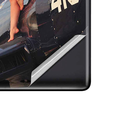 1940s Navy Pin-Up Girl On Corsair Fighter Plane Google Pixel 6 Skin